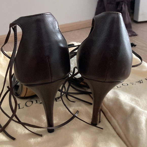LOEWE Italian leather strappy heels - Picture 5 of 6
